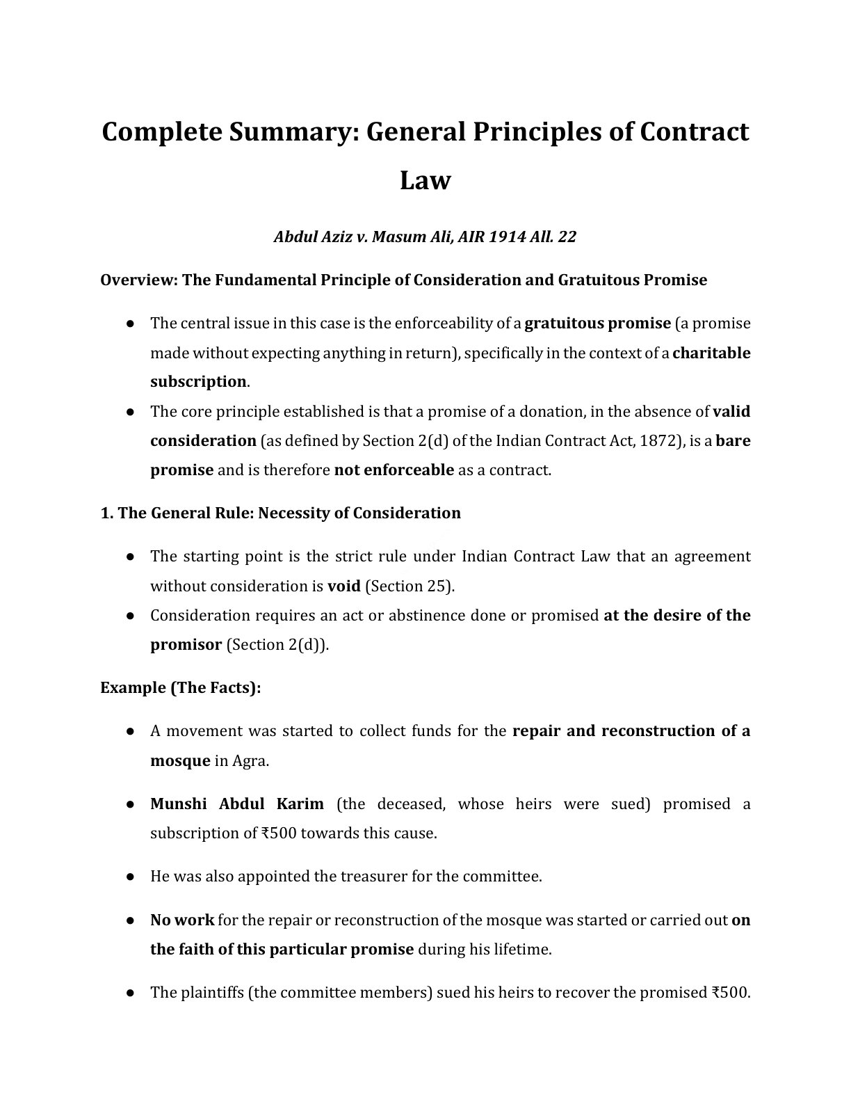 Preview of Abdul Aziz V. Masum Ali Air 1914 All. - Part 22 Notes