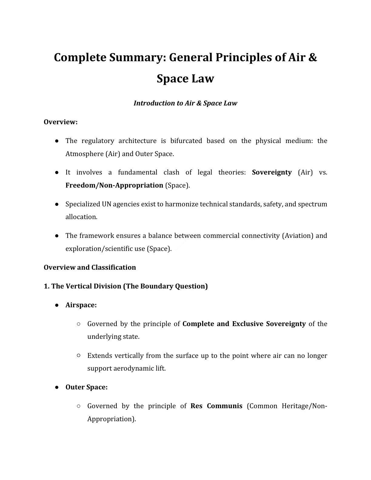Preview of Air  Space - Introduction To Air  Space Law