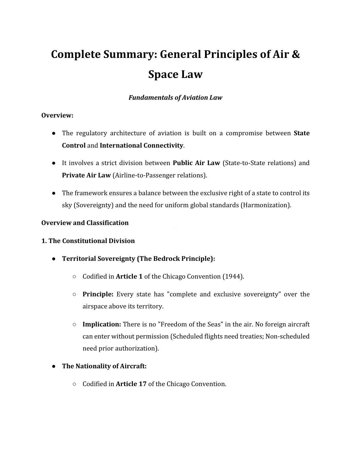 Preview of Air And Pace - Fundamentals Of Aviation Law