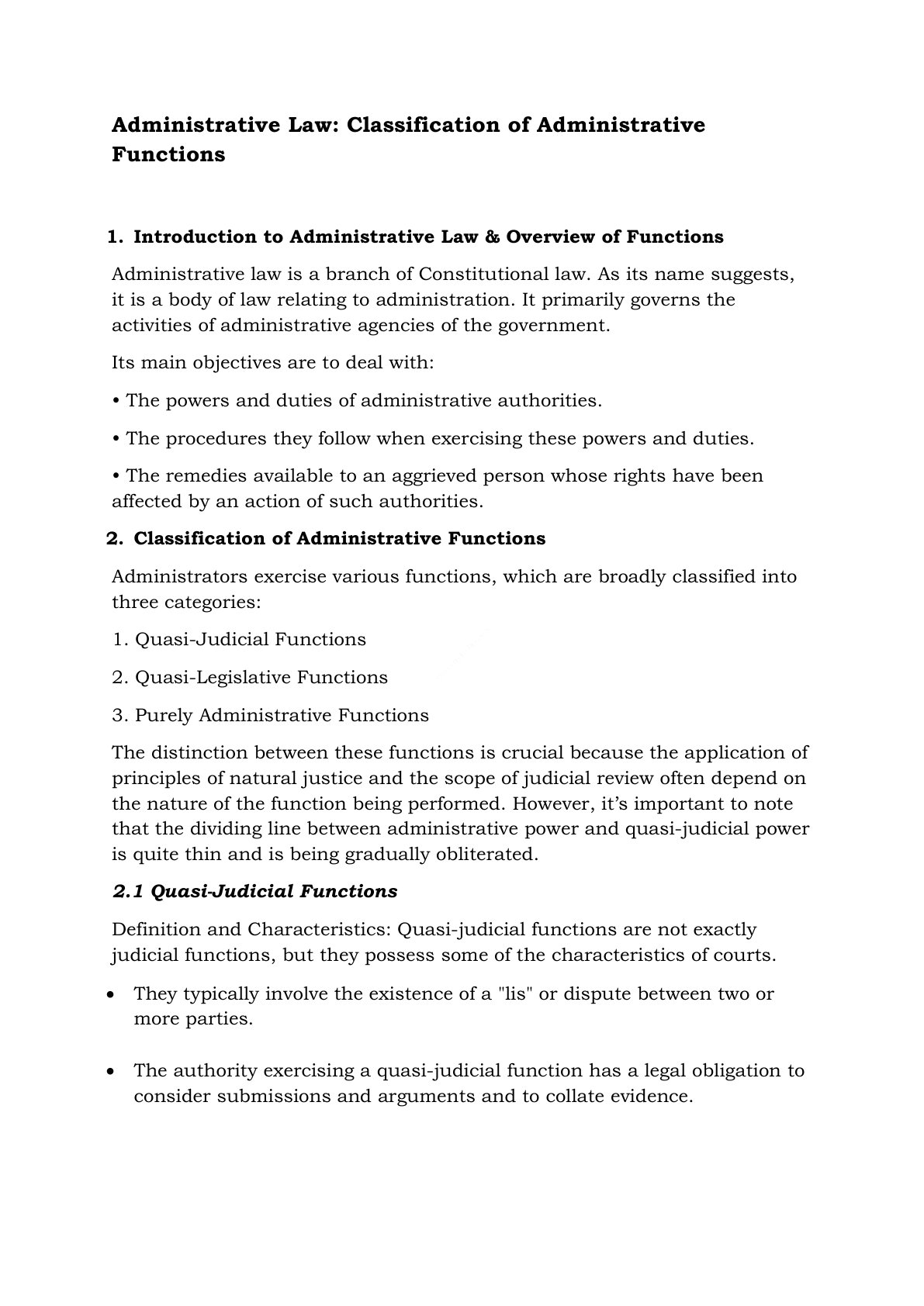 Preview of Classification Of Functions Notes