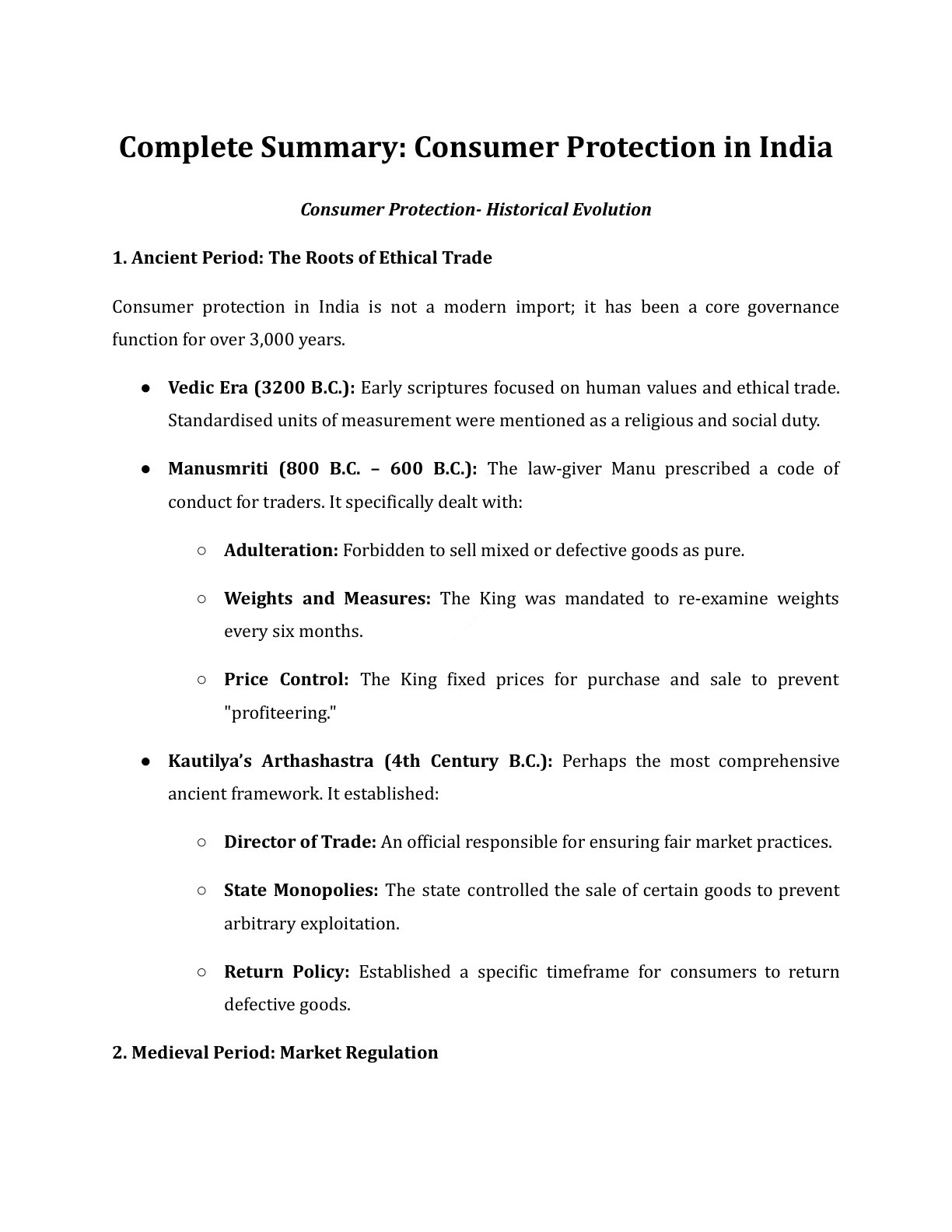 Preview of Consumer Protection - Part 2 Notes