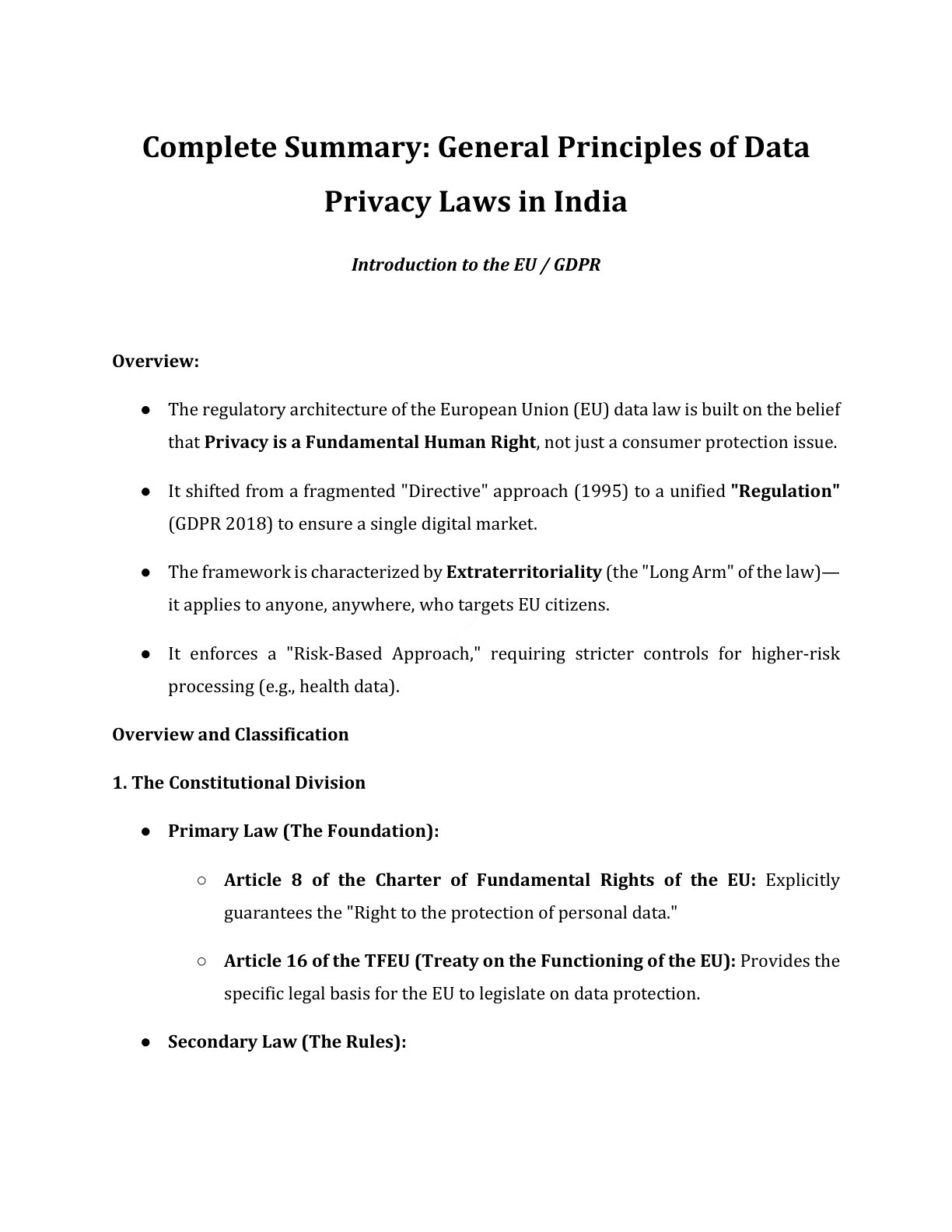 Preview of Data Privacy - Introduction To The Eu  Gdpr