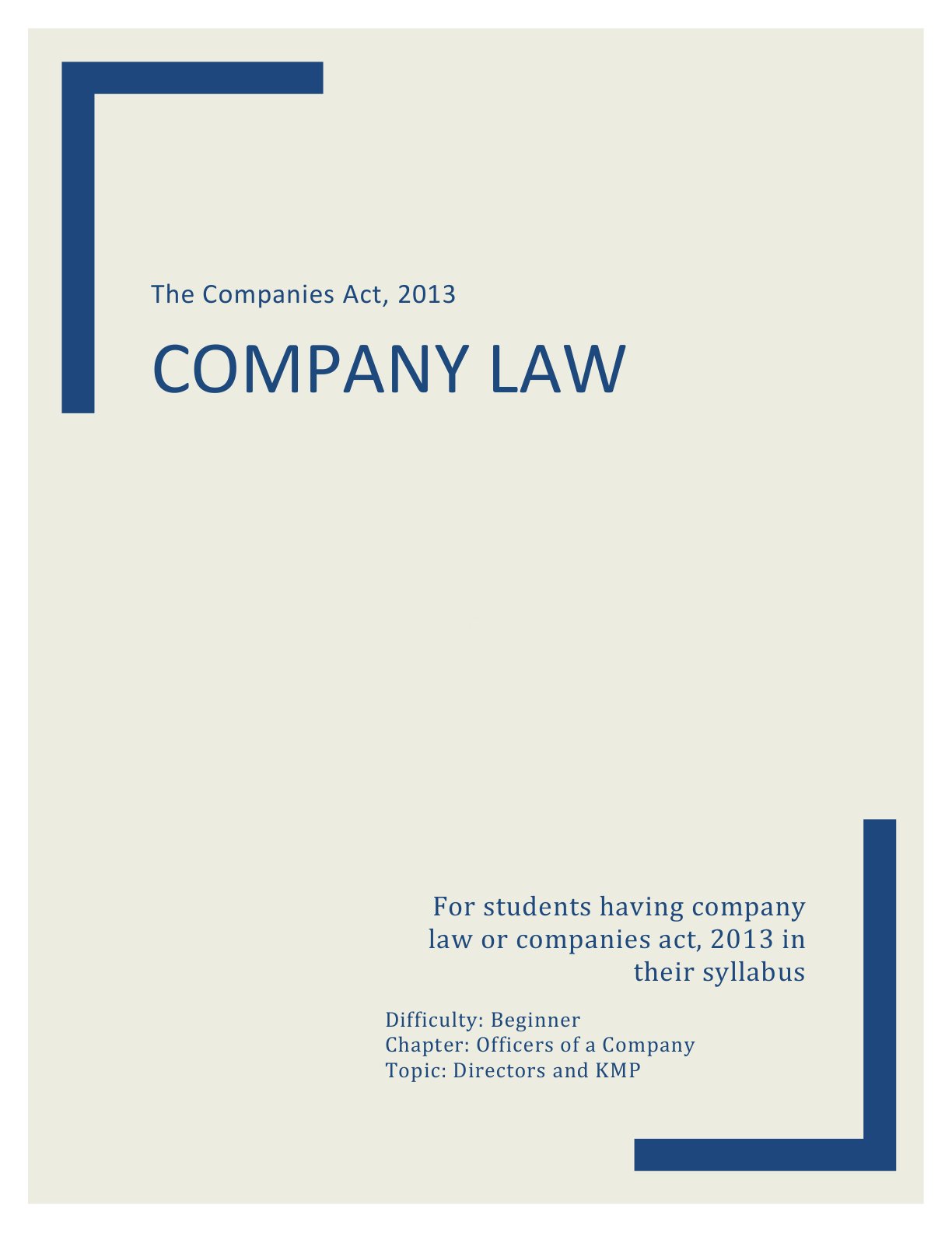 Preview of Directors And Kmp Notes