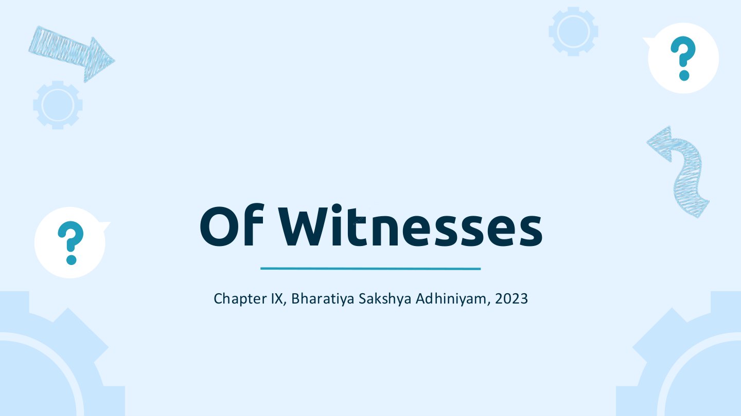 Preview of Examination Of Witnessess Notes