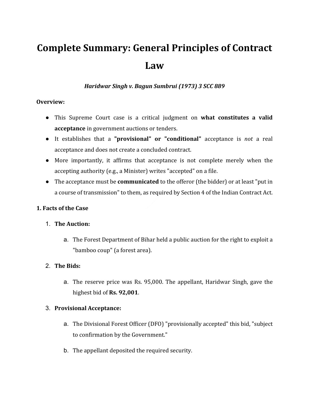 Preview of Haridwar Singh V. Bagun Sumbrui (1973) 3 Scc - Part 889 Notes
