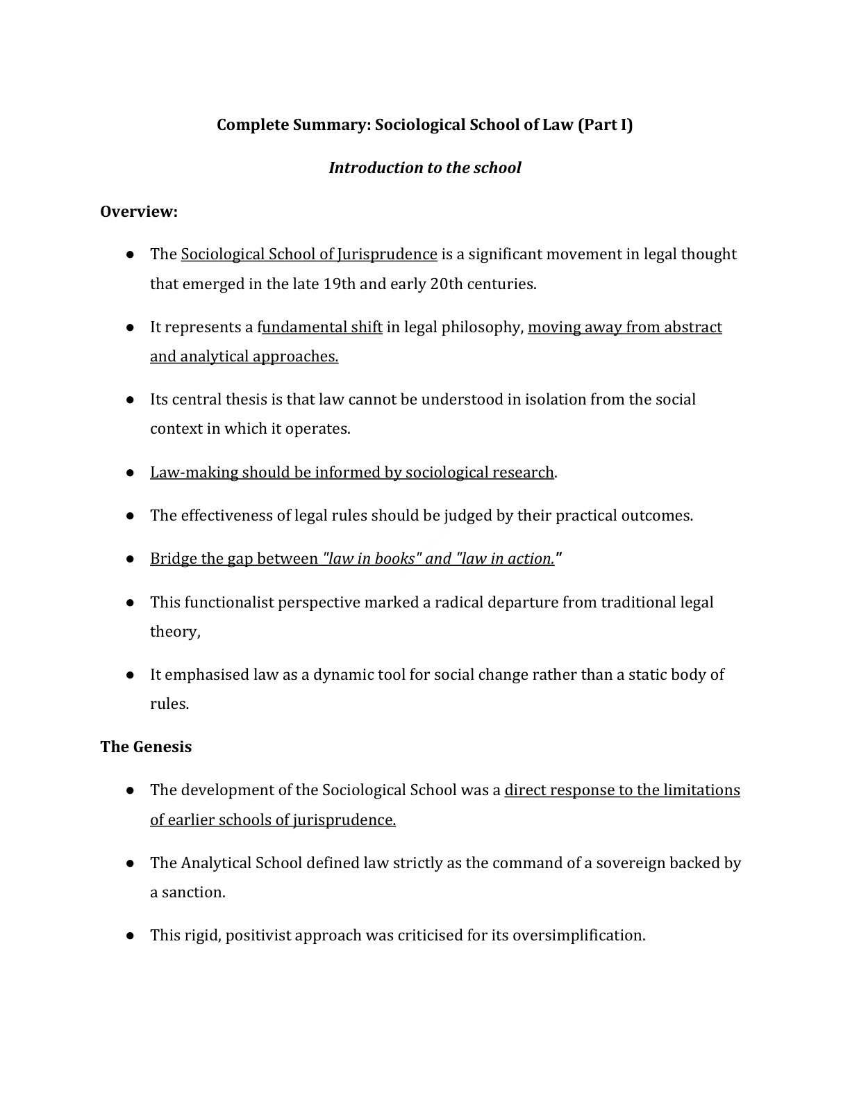 Preview of Introduction To The School Notes