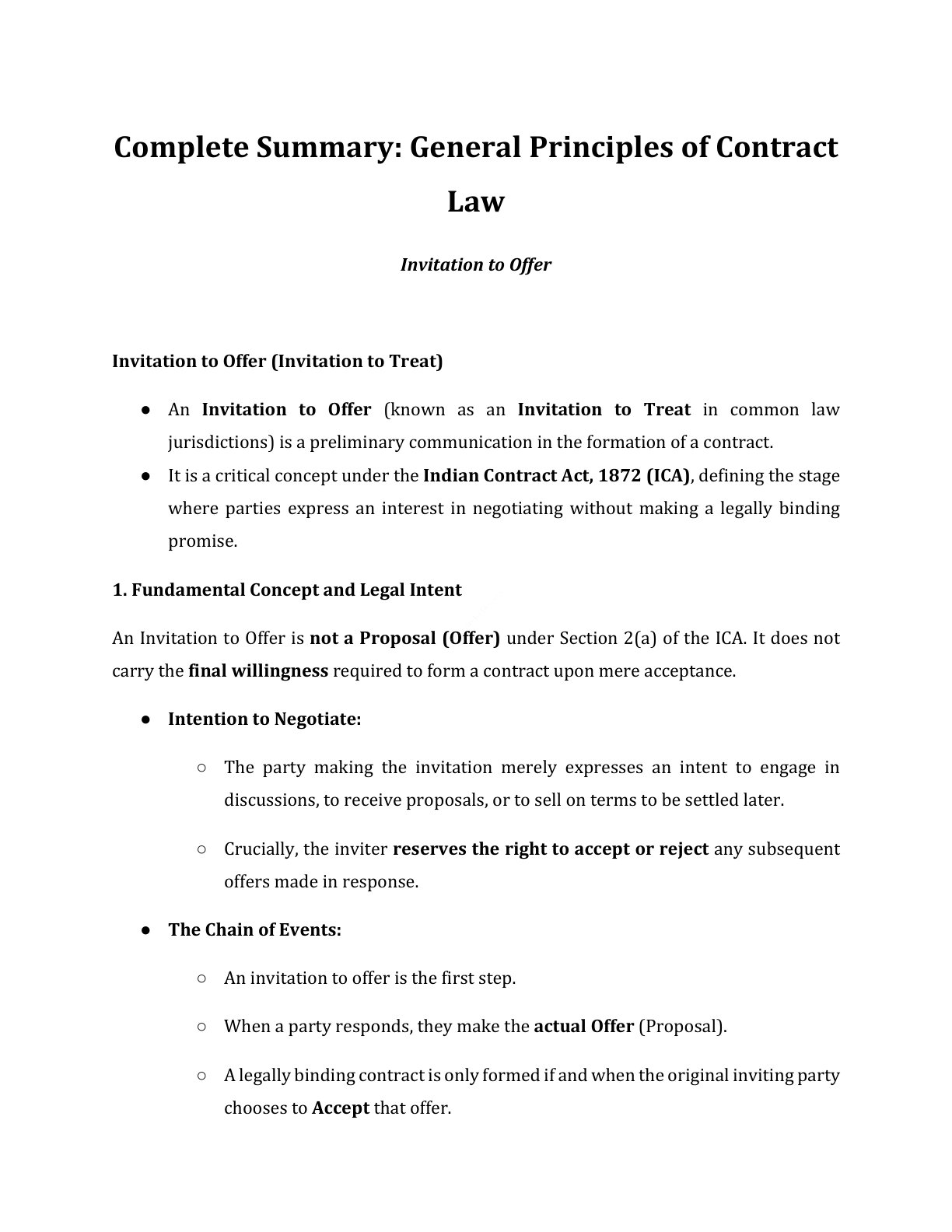 Preview of Invitation To Offer Notes