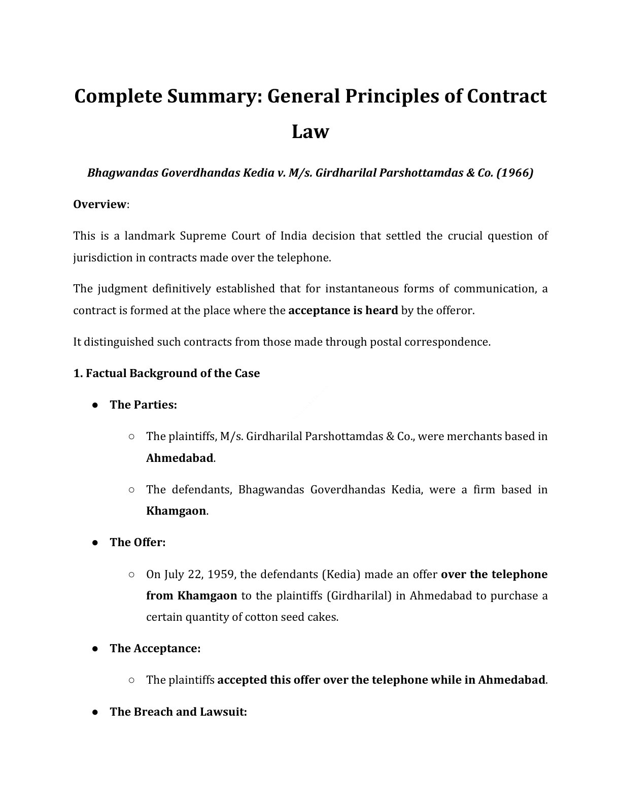 Preview of Law  Bhagwandas Goverdhandas Kedia Notes