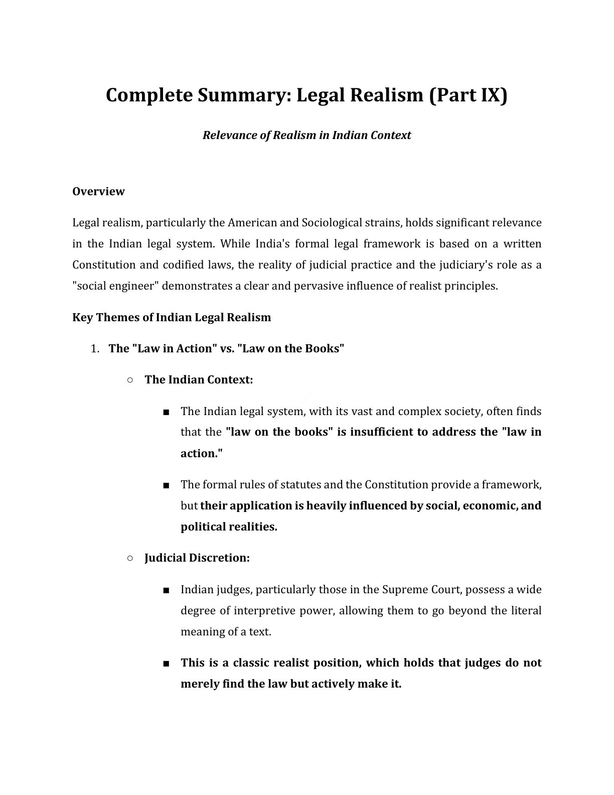 Preview of Relevance Of Realism In Indian Context Notes