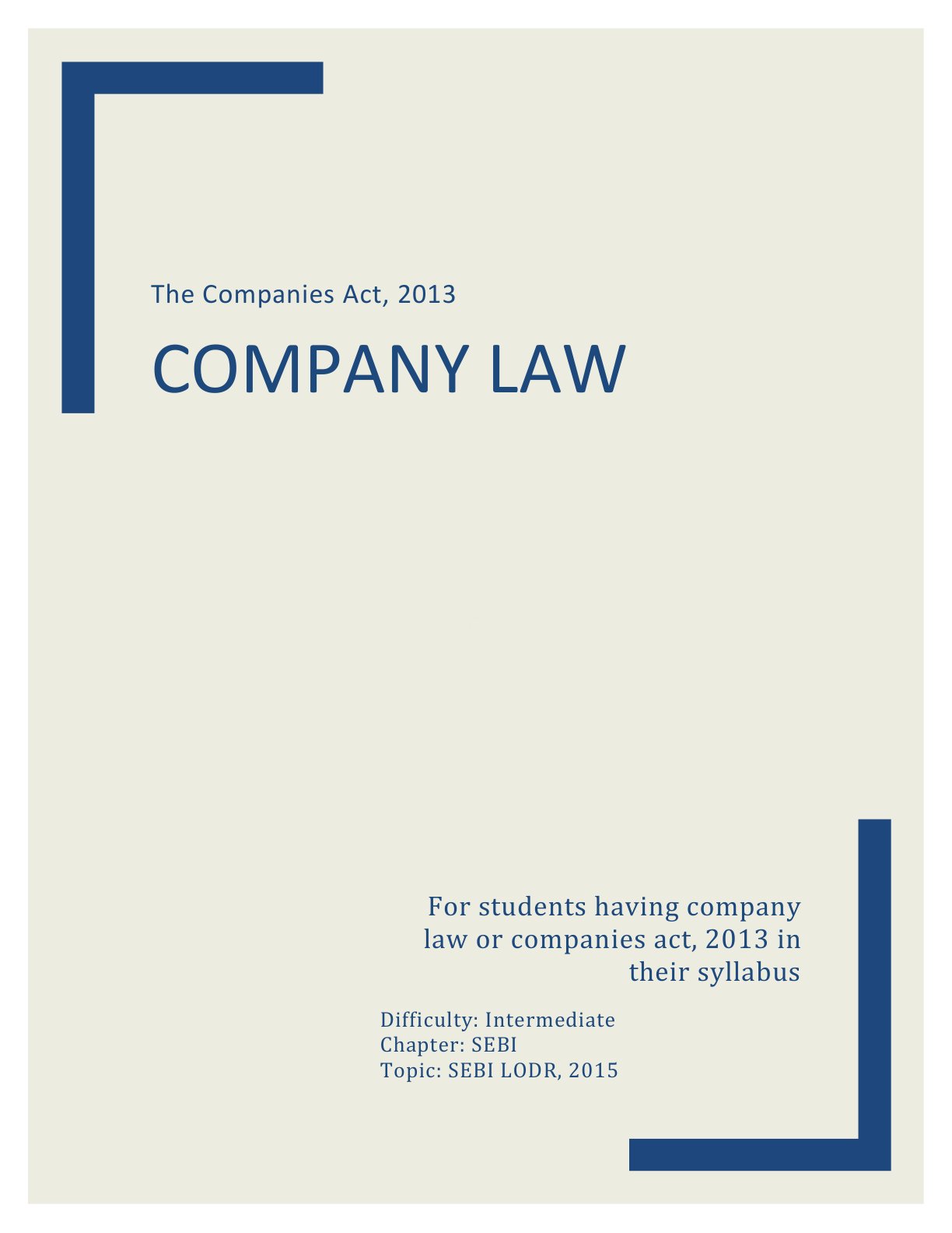 Preview of Sebi Lodr Regulations - Part 2015 Notes