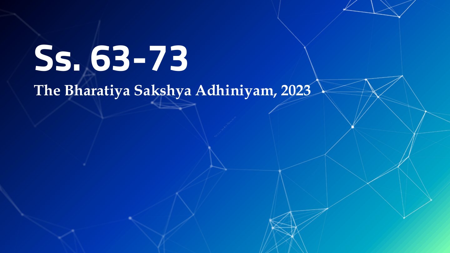 Preview of Ss. 63 - 73