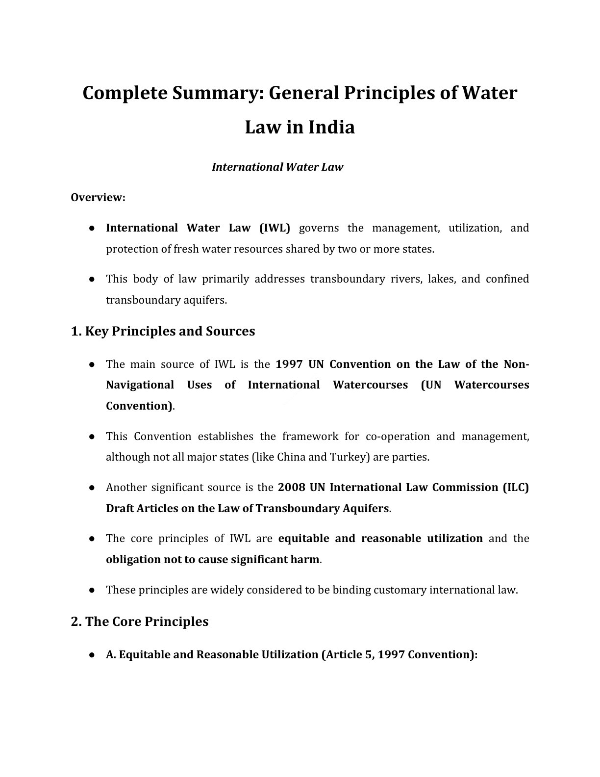 Preview of Water Law - International Water Law