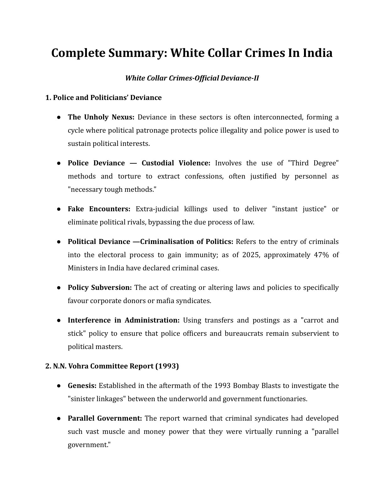 Preview of White Collar Crimes - Official Deviance-Ii